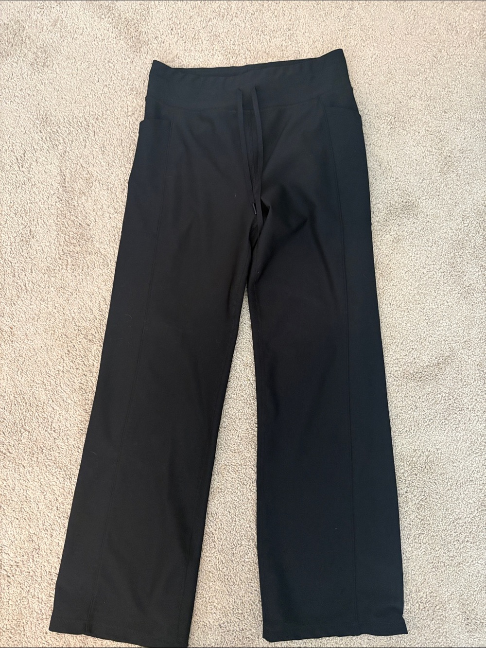 32 Degrees Black Wide-Leg Drawstring Waist Pants